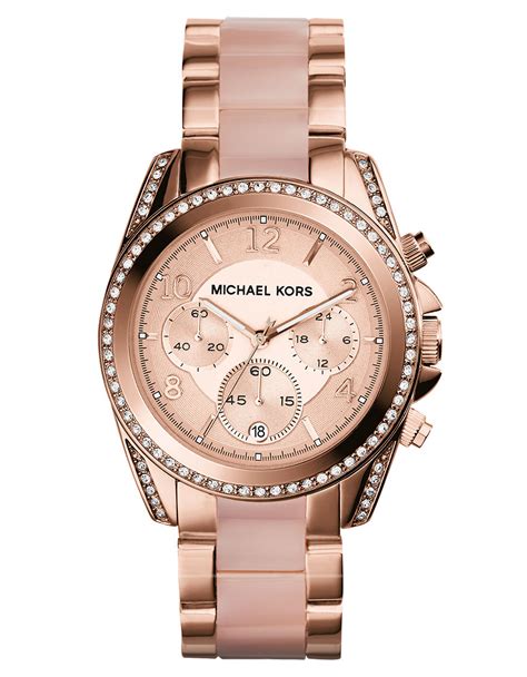 horloge michael kors dames rose|Michael Kors rose gold.